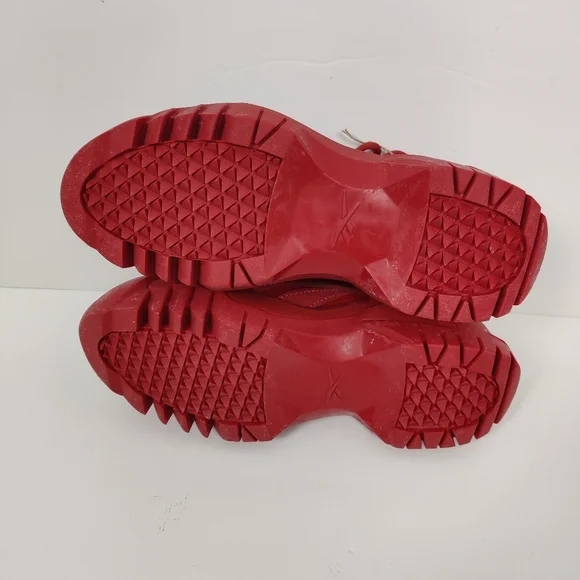 Reebok Women's Cardi B Club C V2 Red Sneaker Shoes Size 5 NEW Chunky - Picture 7 of 8